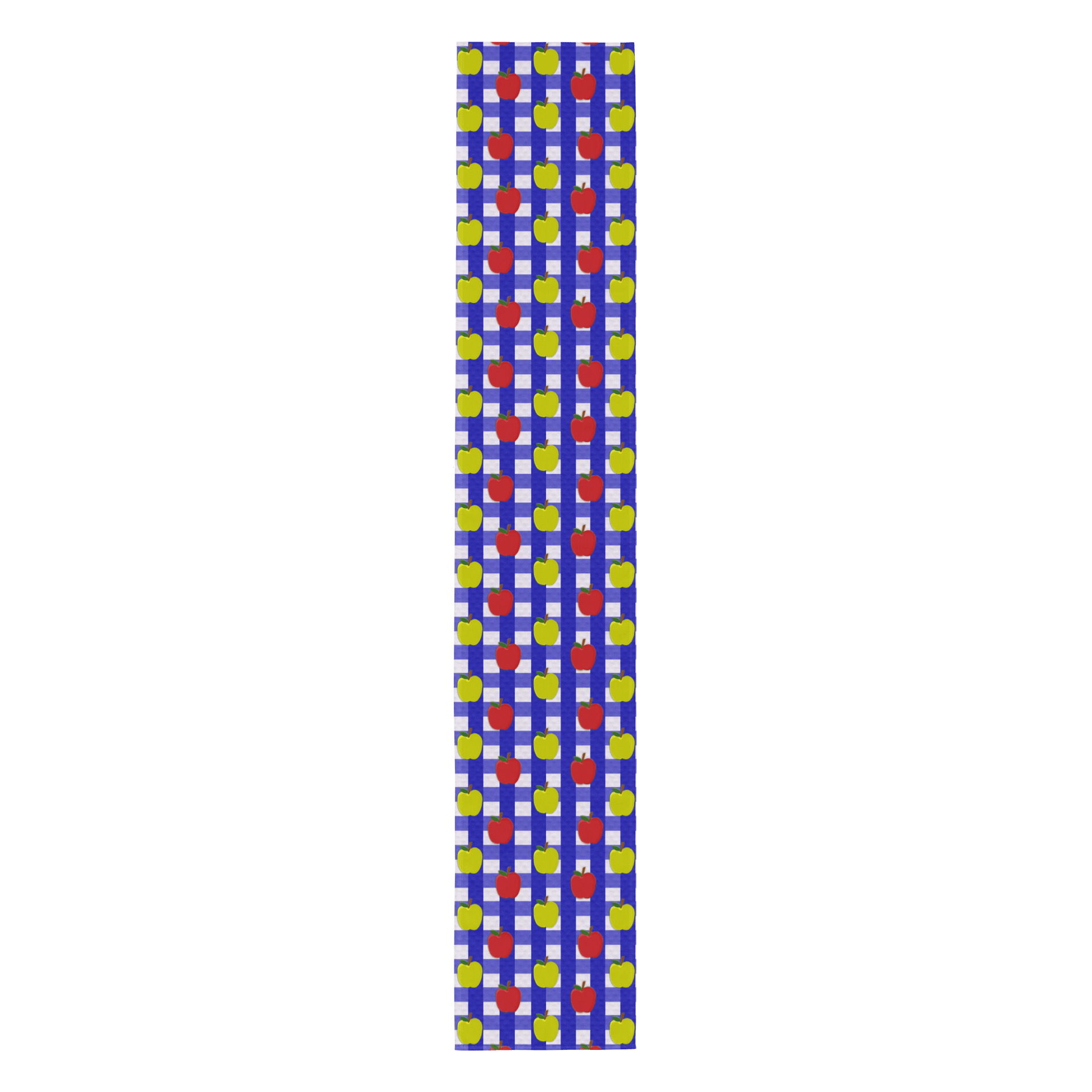 Apple Gingham Pattern in Blue Table Runner product image (2)