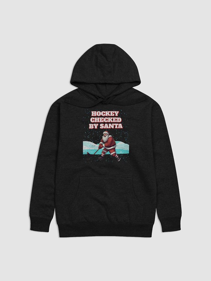 Hockey Checked By Santa Christmas Hoodie product image (4)