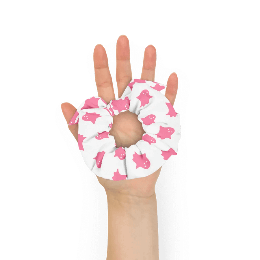 Pink Ghosts All-Over Print Scrunchie product image (6)