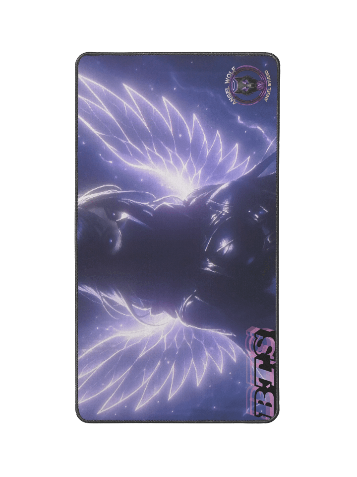 Glowing Angel Wolf Desk Mat product image (1)