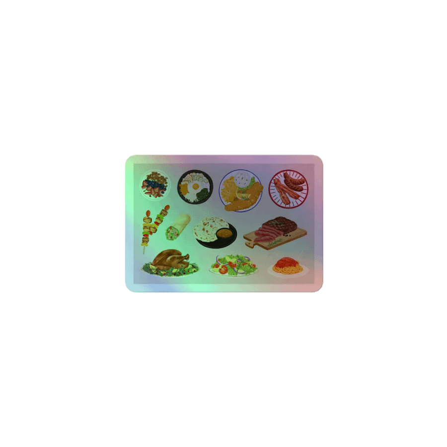 Diverse Foodie Delight Sticker Sheet product image (1)