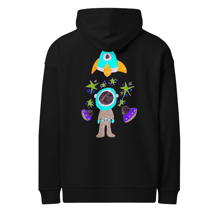 Abstract Cosmic Traveller Organic Hoodie product image (1)