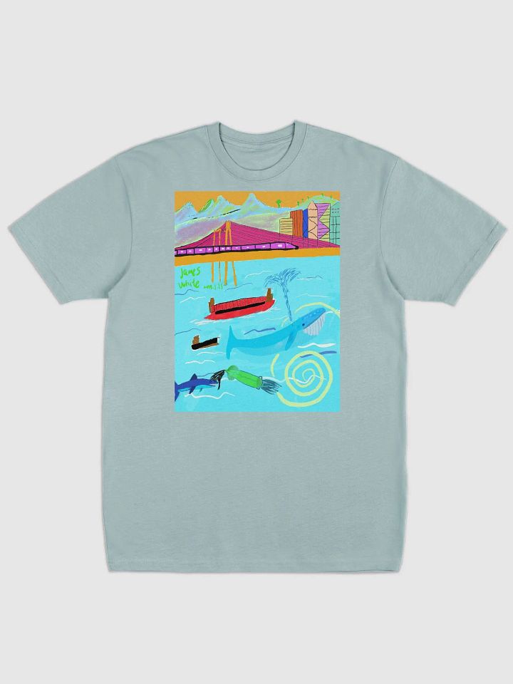 Cotton Heritage Men's Premium Heavyweight Tee: blue whale product image (2)