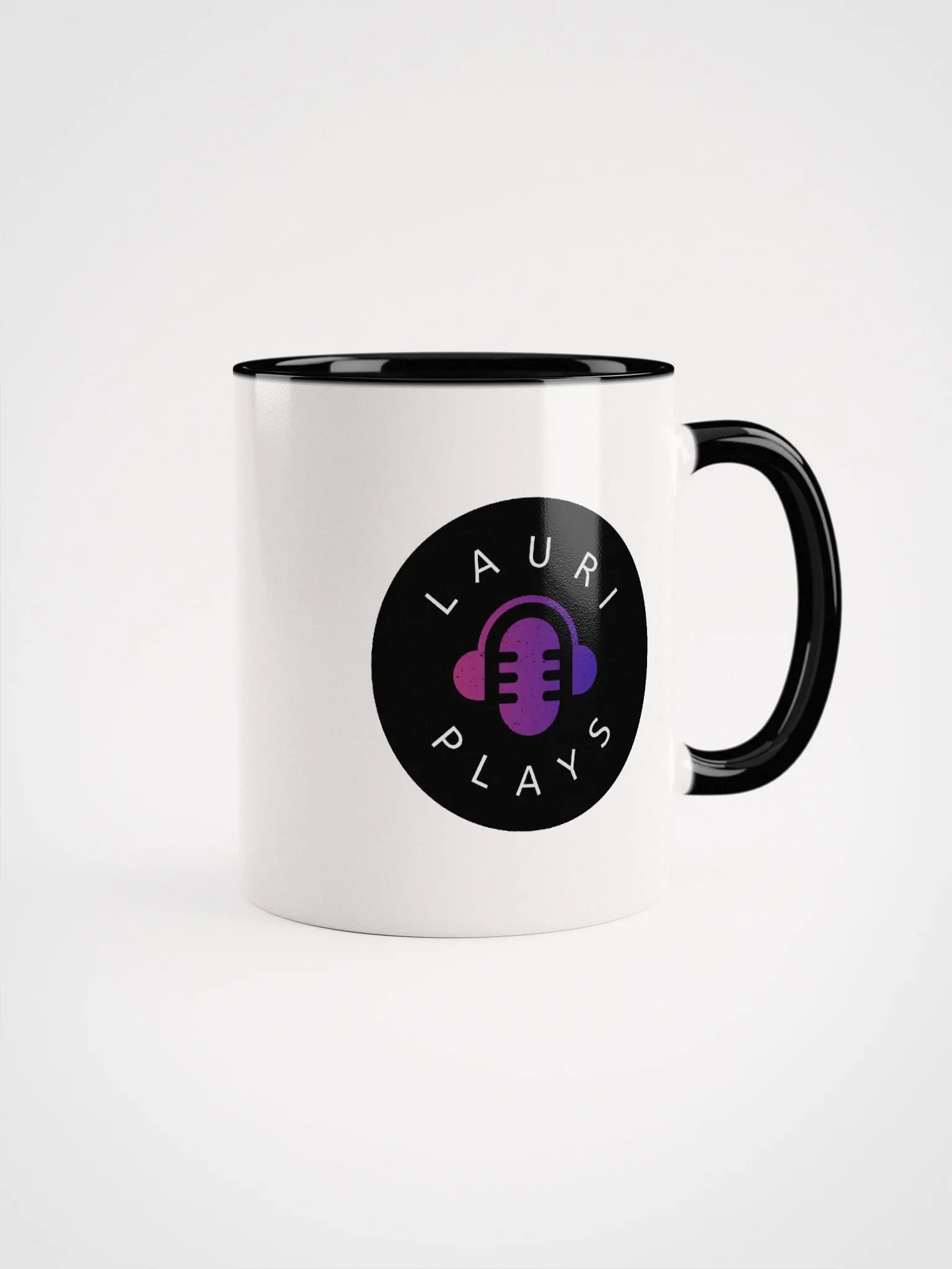 LauriPlays White Ceramic Mug with Color product image (1)