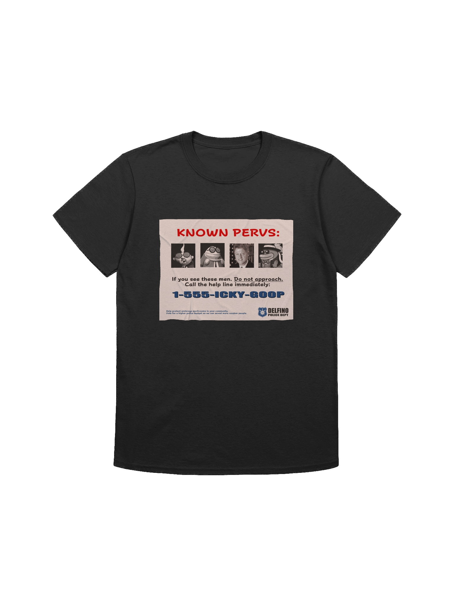 "Known Pervs" Poster Shirt (Bill Clinton) product image (2)