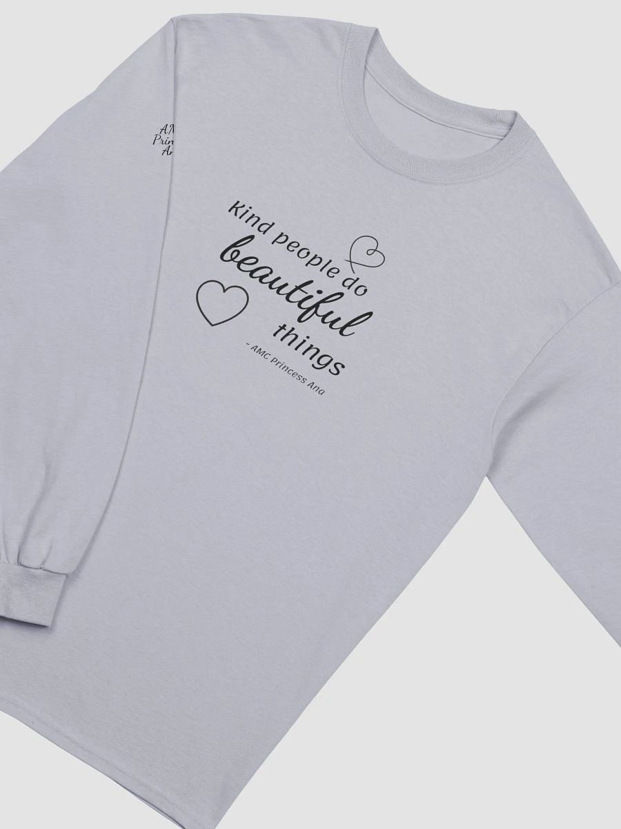 Kind people...LONG SLEEVE - Black text product image (2)