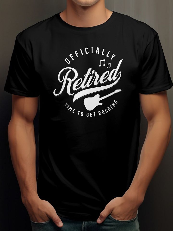 Officially Retired Graphic T-Shirt (White Text) product image (1)