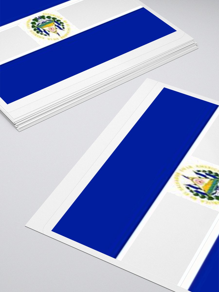 El Salvador Flag Sticker | Coat of Arms Design | Durable Vinyl | 3 Sizes product image (10)