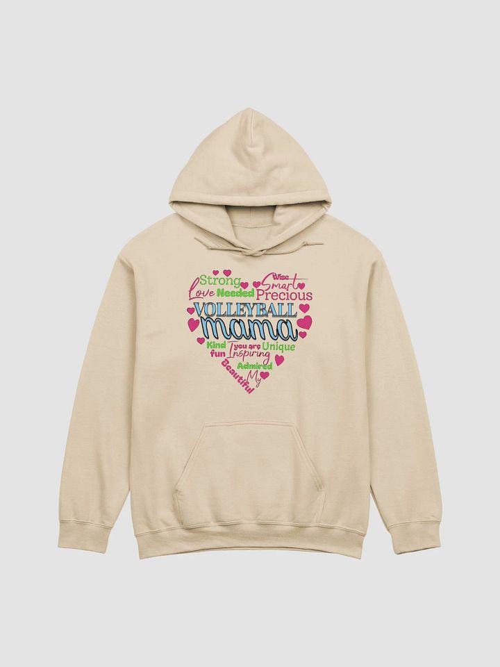 Heart Volleyball Mama Words Hoodie product image (19)