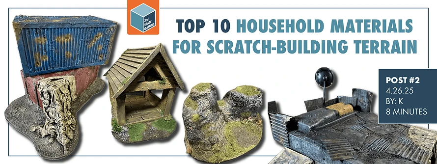 Top 10 Crafting Materials for Scratch-Building RPG and TTRPG Terrain