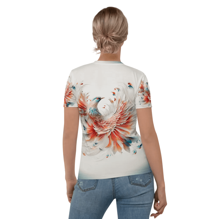 White pheasant T shirt product image (1)