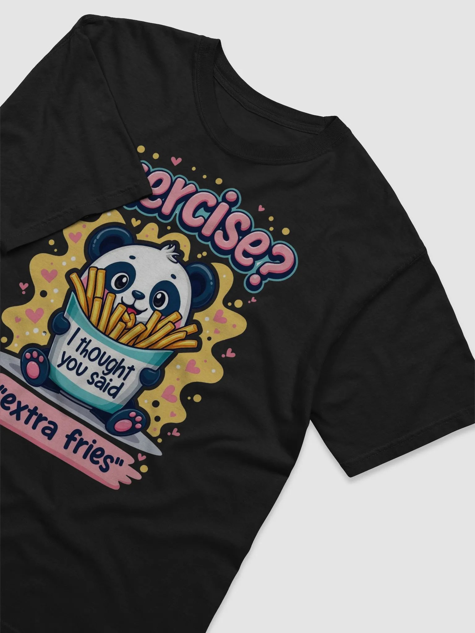 Panda Fries Delight T-Shirt product image (30)