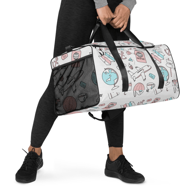 Travel Icons Canvas Duffle Bag product image (2)