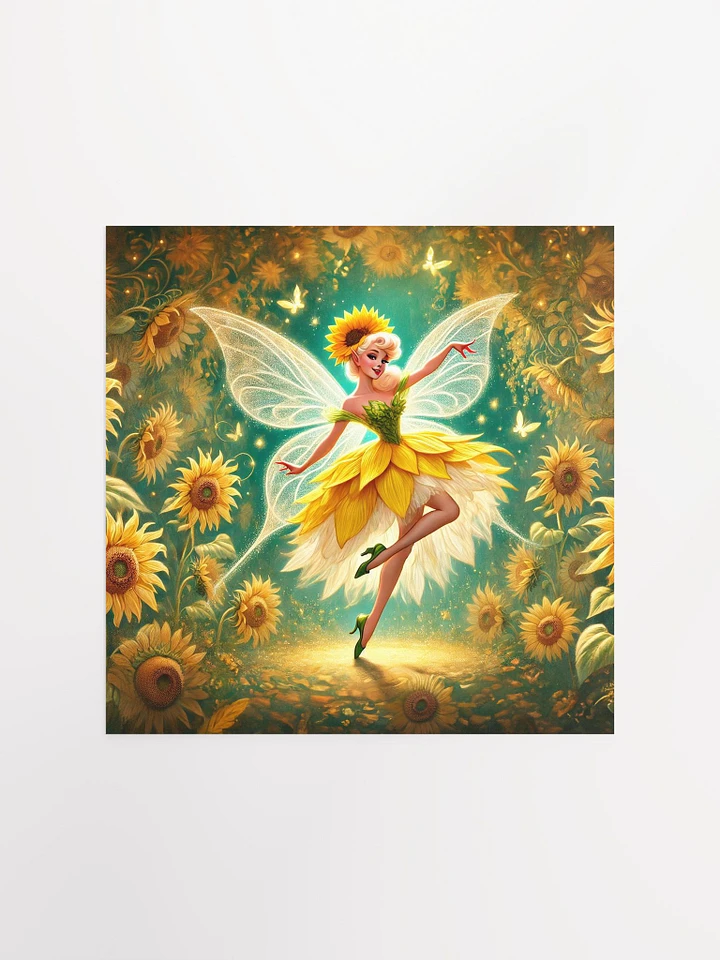 Sunflower Fairy Fantasy Premium Matte Poster product image (3)