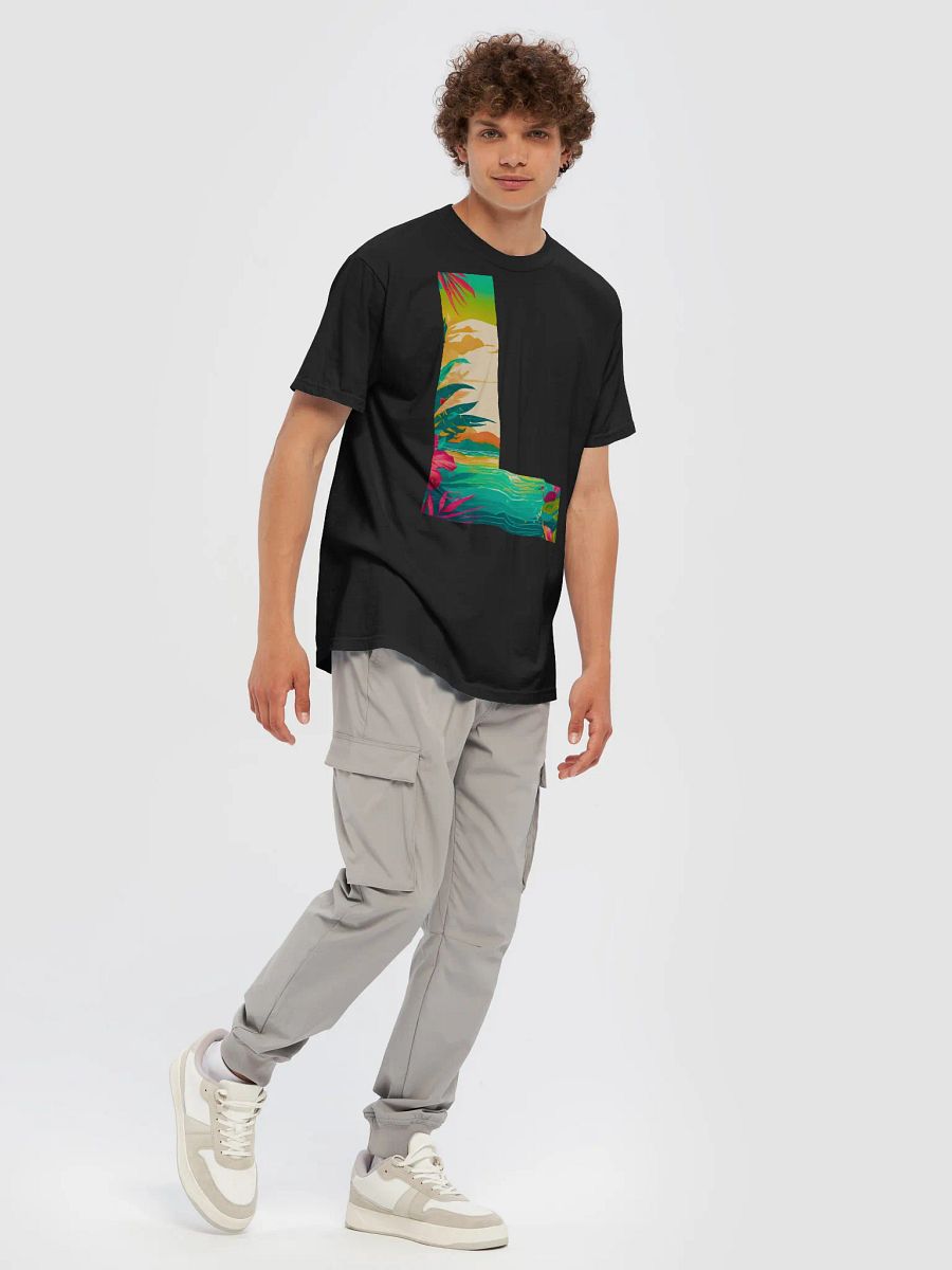 Tropical Sunset Paradise T-Shirt (Letter-L) product image (9)