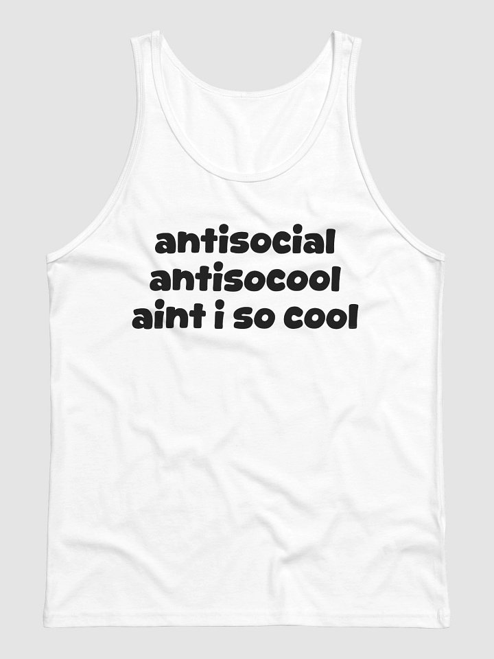 antisocial antisocool aint i so cool Jersey Tank product image (1)