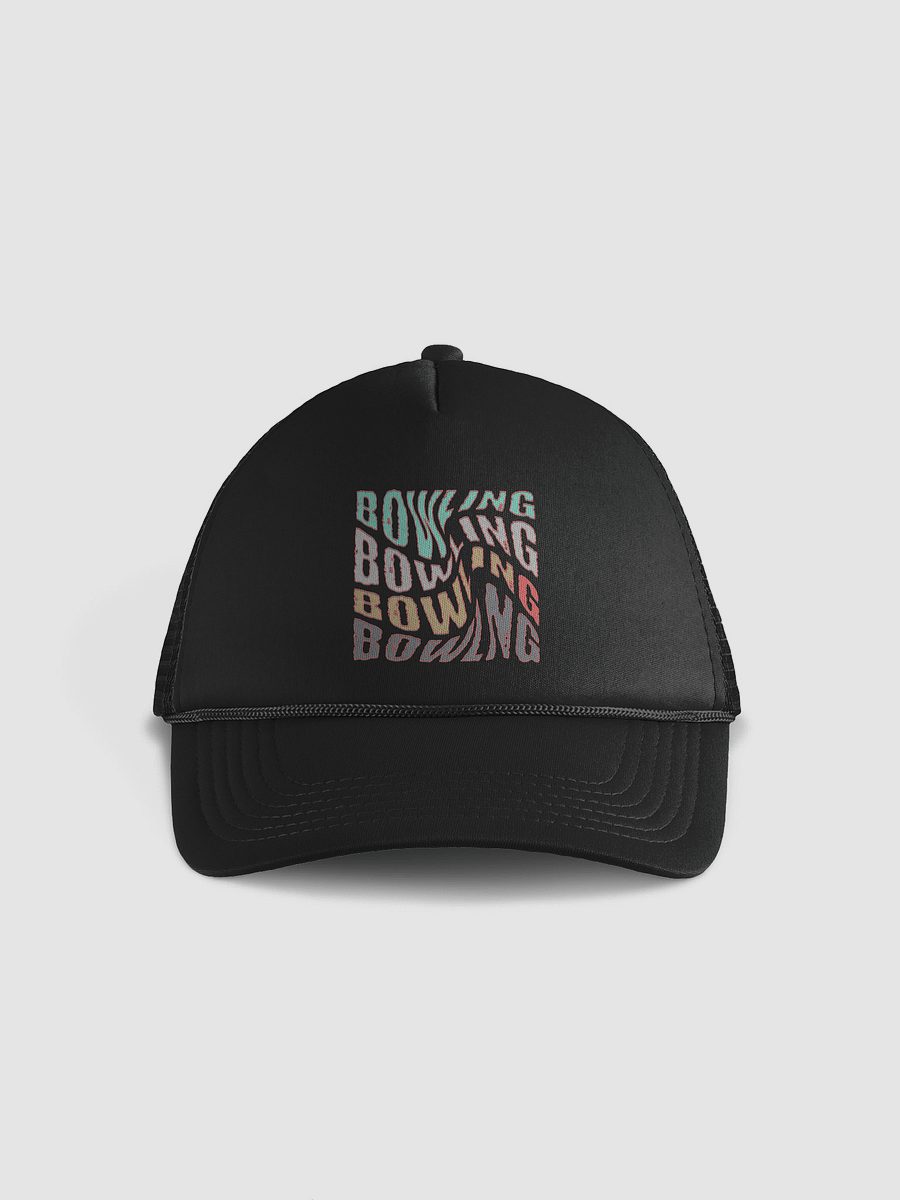 Mess Swirl Bowling Wavy of Color Foam Trucker Hat product image (1)