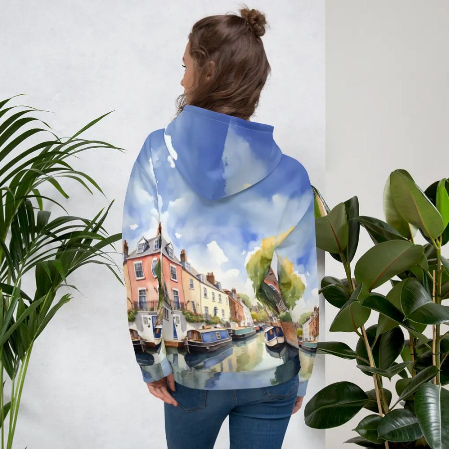 Little Italy - England - All Over Print - Watercolor - Hoodie product image (5)