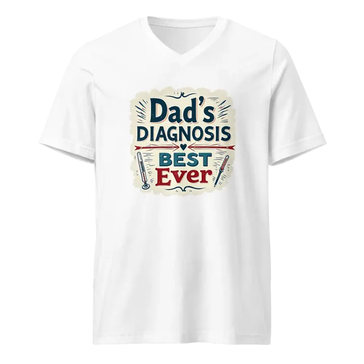Best Ever Dad's Diagnosis v-neck Tee product image (1)
