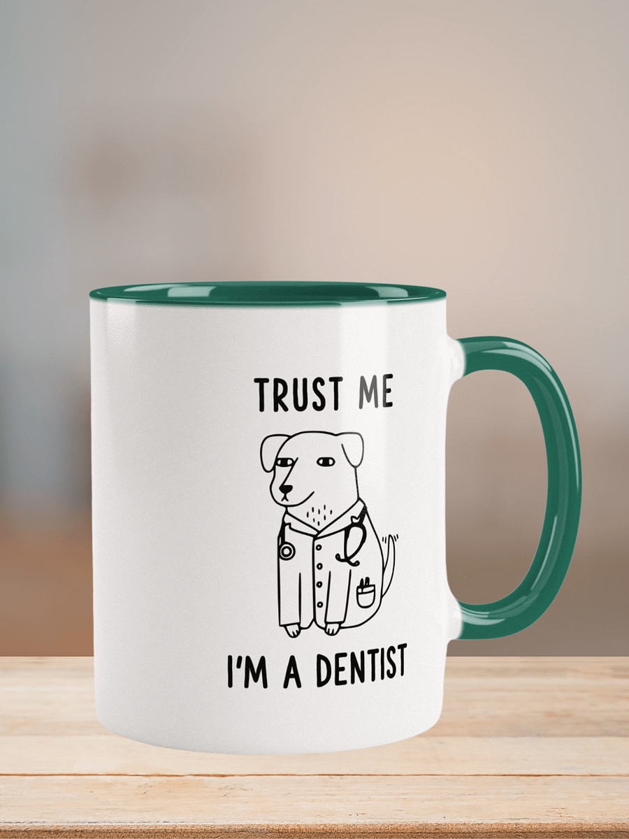 "I'm a Dentist" Ceramic Mug with color inside product image (6)