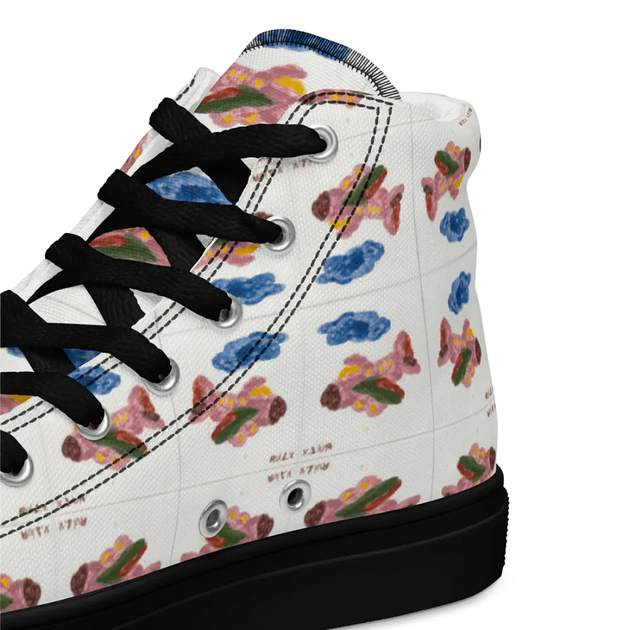 Kid Airplane (Men's High Top Canvas Shoes) product image (6)