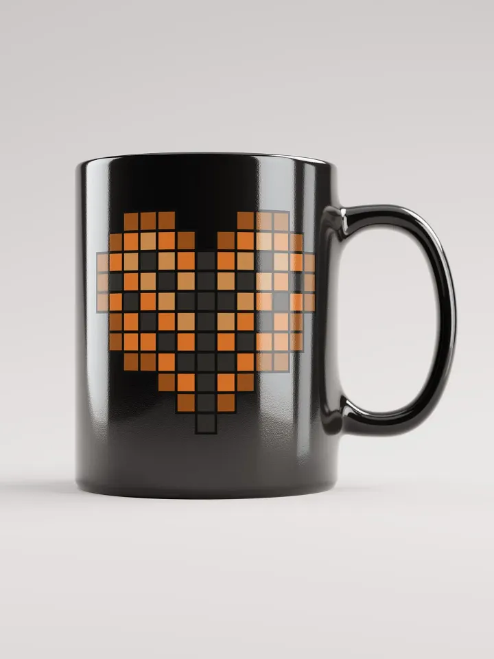 Fall Heart Black Glossy Mug product image (2)