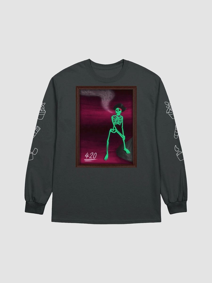 AWESOME SKELETON PAINTING LONG-SLEEVE [BLACK] product image (1)