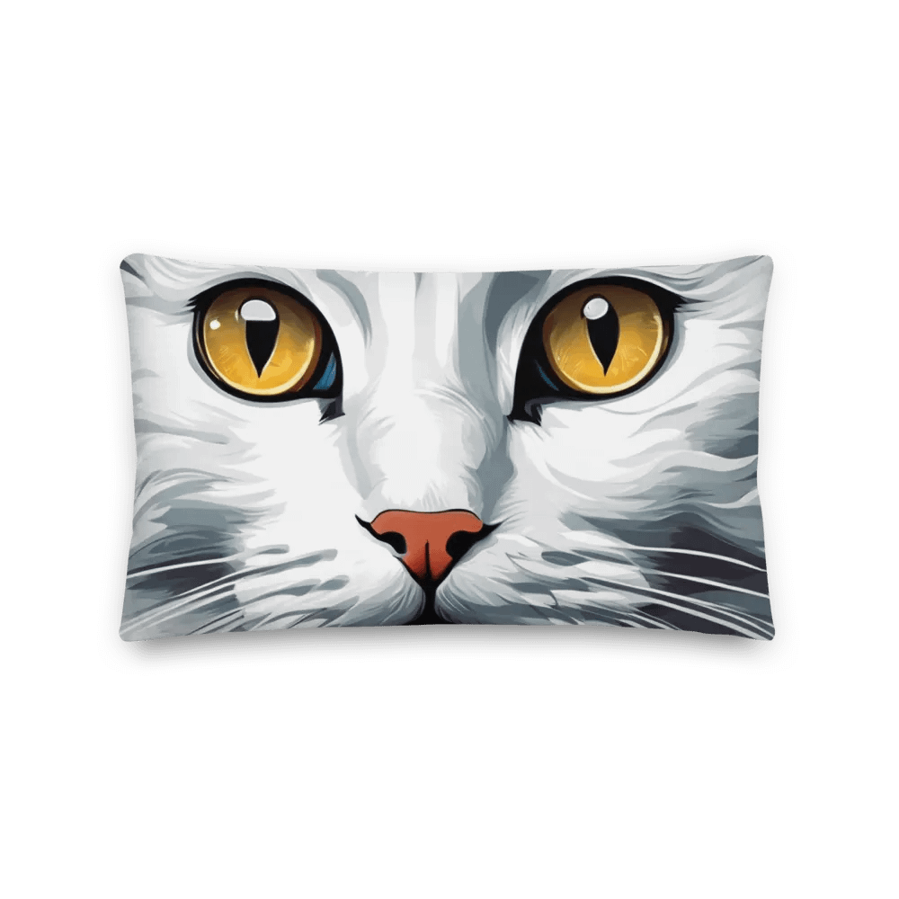 Golden Gaze Cat Premium Pillow product image (2)