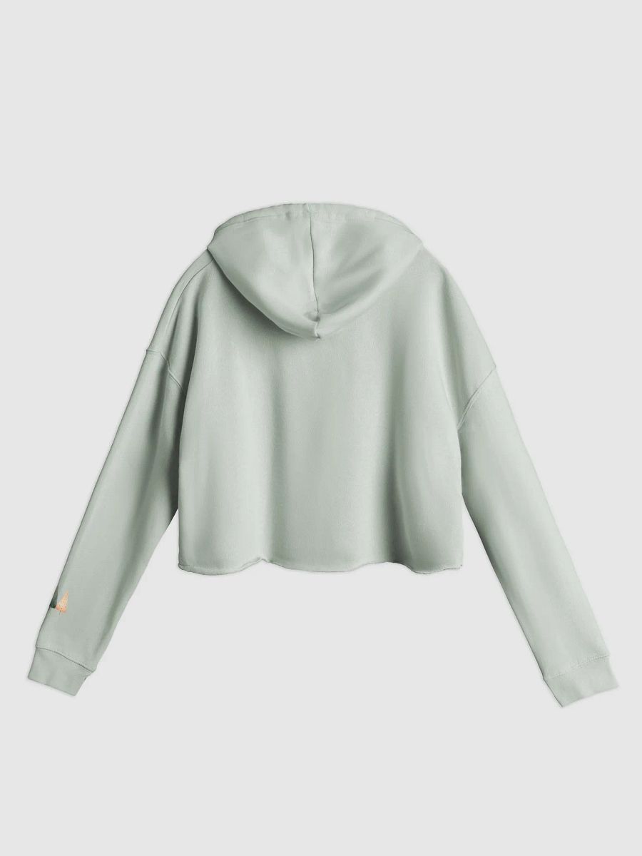 Festive Trees Illustrated Women’s Crop Hoodie product image (3)
