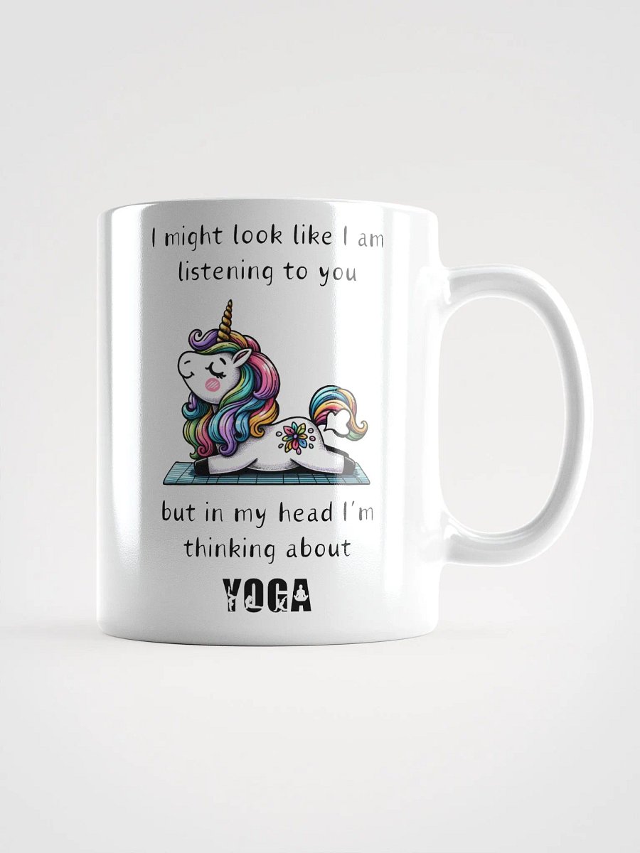 "Unicorn Yoga Pose" White Coffee Mug - Available in 11, 15, and 20 oz product image (1)