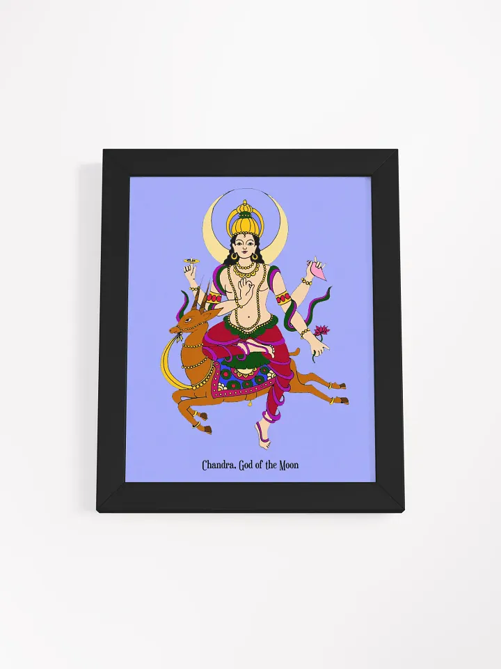 Chandra Moon God Framed Art product image (1)