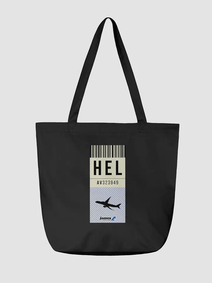 Helsinki (HEL) Stylish Luggage Tag Tote Bag product image (2)