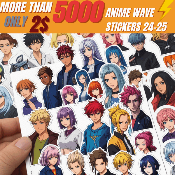 Anime Wave Stickers 2024-2025 product image (1)