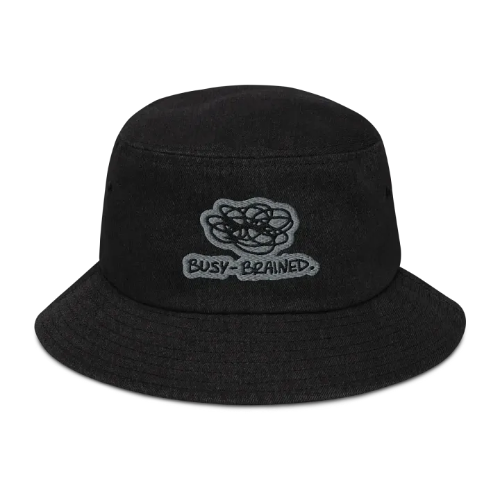 BUSY-BRAINED (smoke) denim bucket hat product image (1)
