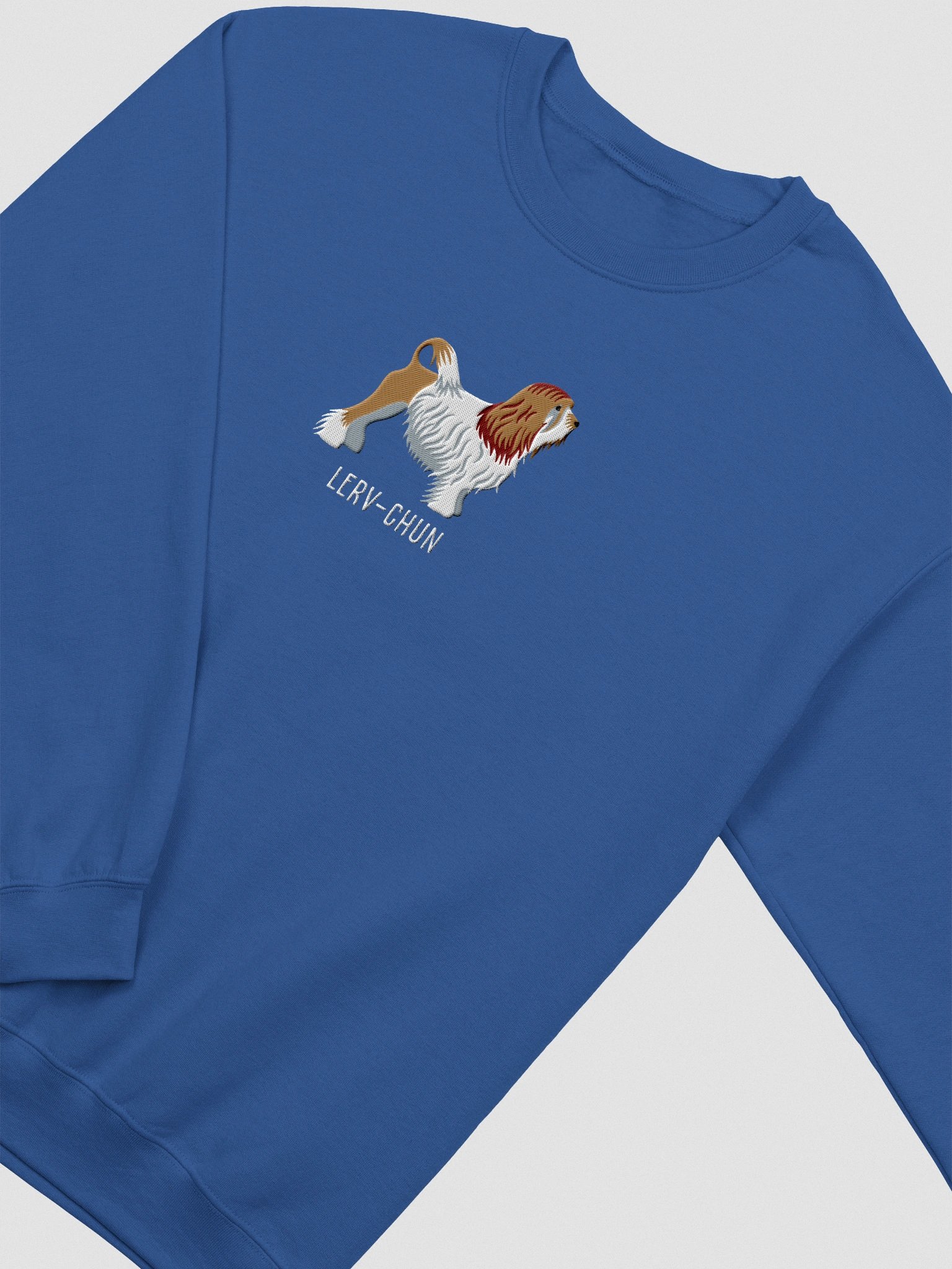 Lerv-Chun Sweatshirt (Embroidered) of a Löwchen(Brown & White) product image (6)