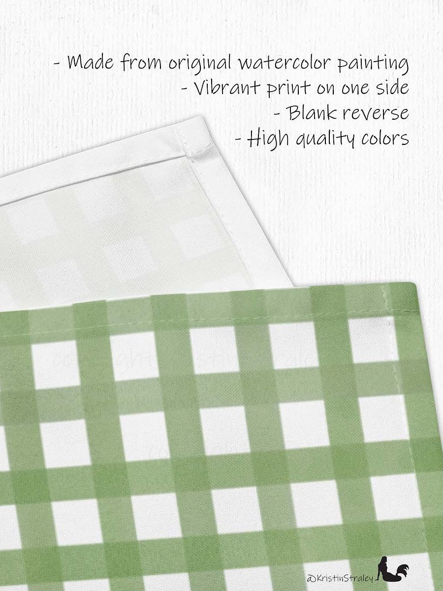 Gingham Colors Set Cloth Napkins Set of 4 product image (3)