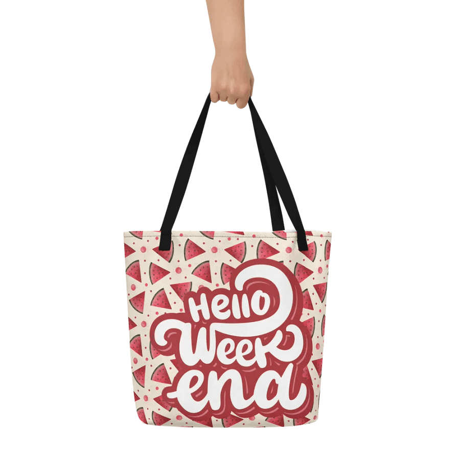 Hello Weekend Watermelon All Over Print Tote product image (9)