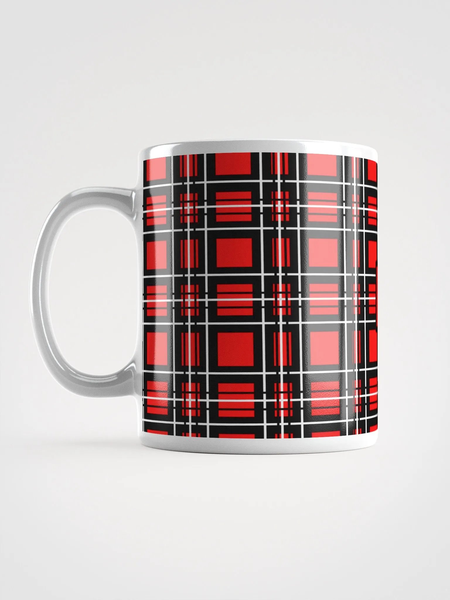 8T Sips Founders Plaid White Glossy Mug product image (6)