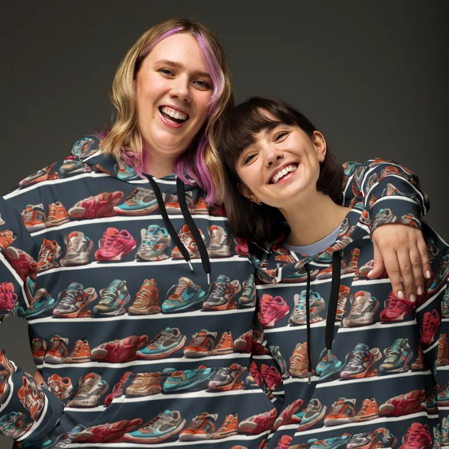Sneakers Pattern All Over Print Hoodie product image (4)