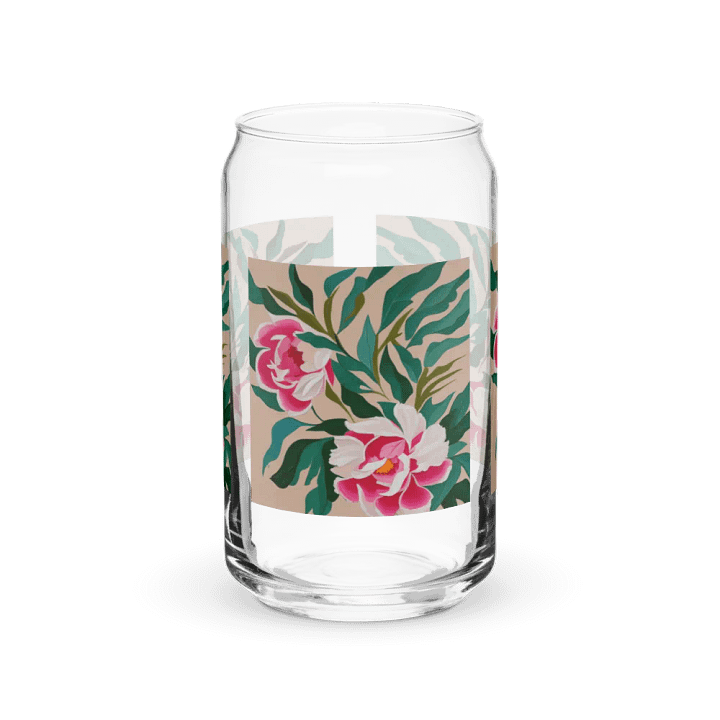 Peonies Can-Shaped Glass product image (1)