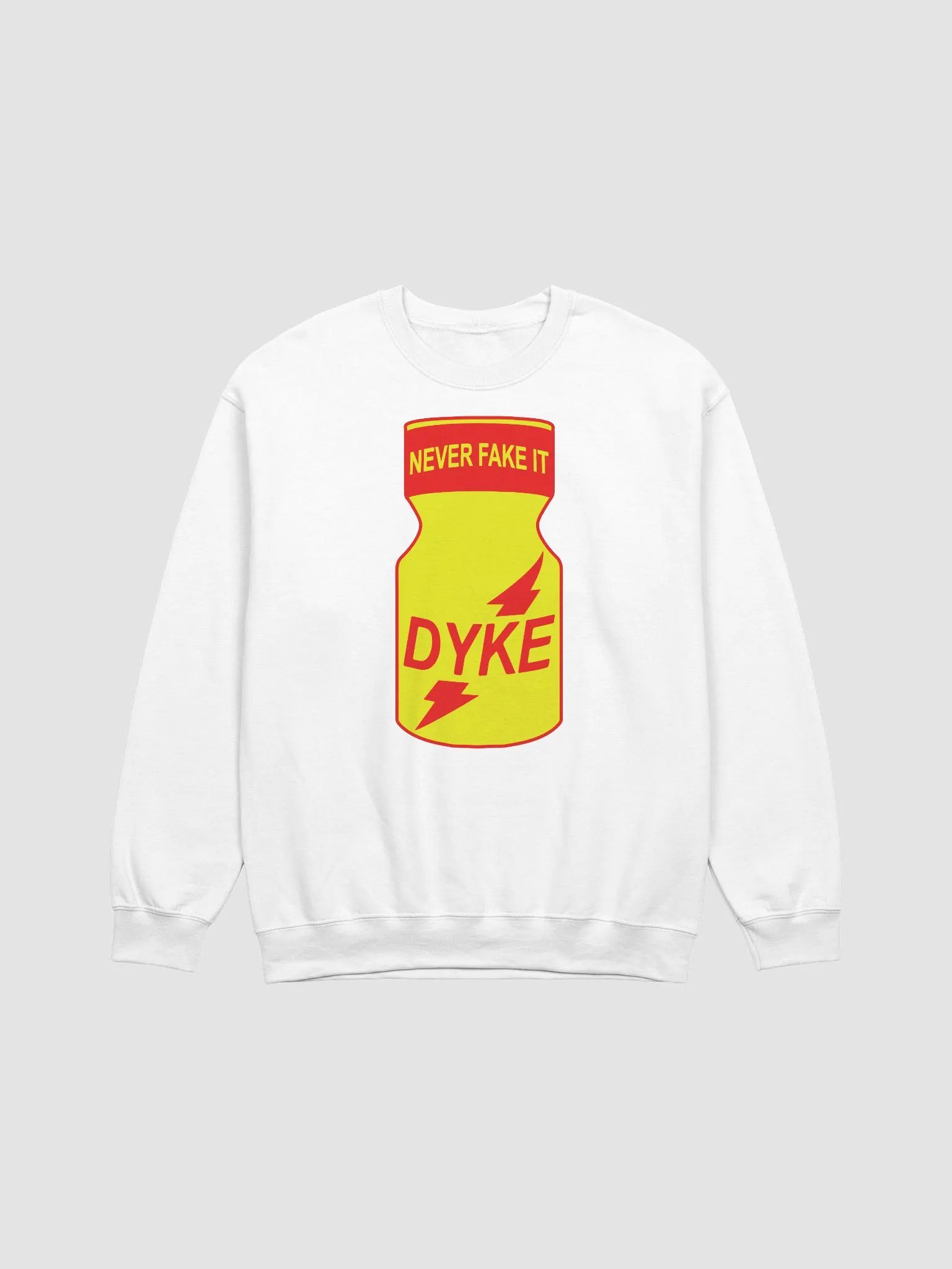 Dyke Poppers Sweatshirt 👃 White product image (1)