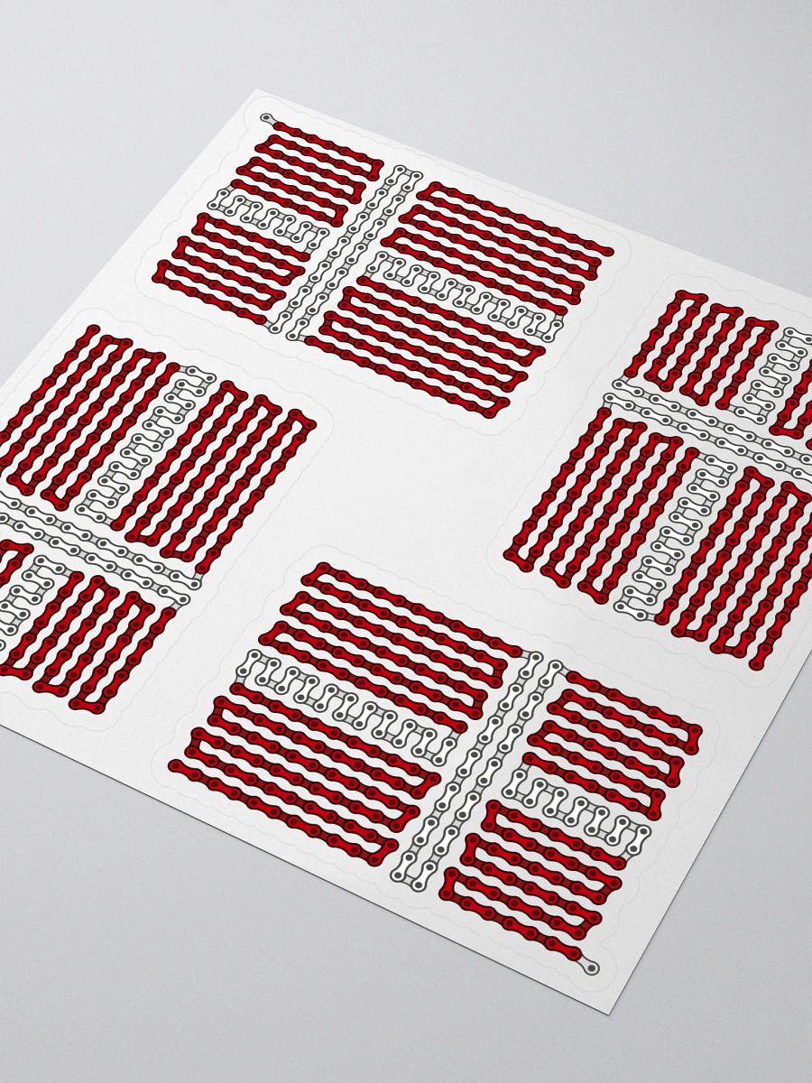 Denmark Bike Chain Flag Sticker 4 Pack product image (3)
