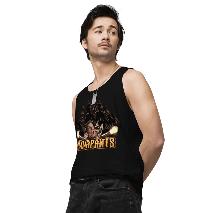 HP Chaos Ship Cotton Heritage Men's Premium Tank Top product image (5)