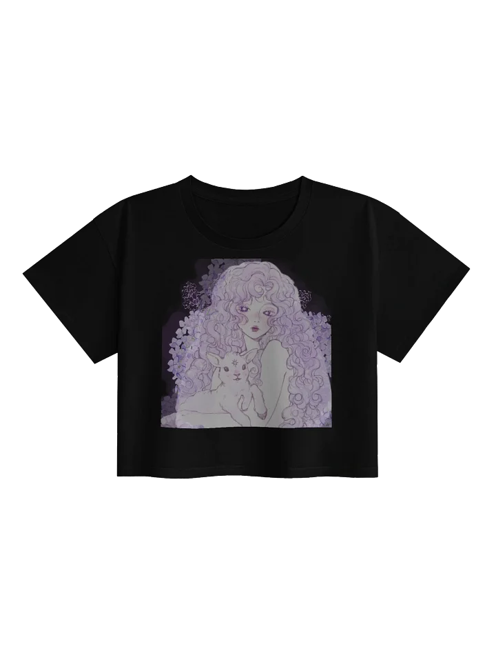 THE LAMB HEART TEE Women's Premium Crop Top product image (2)