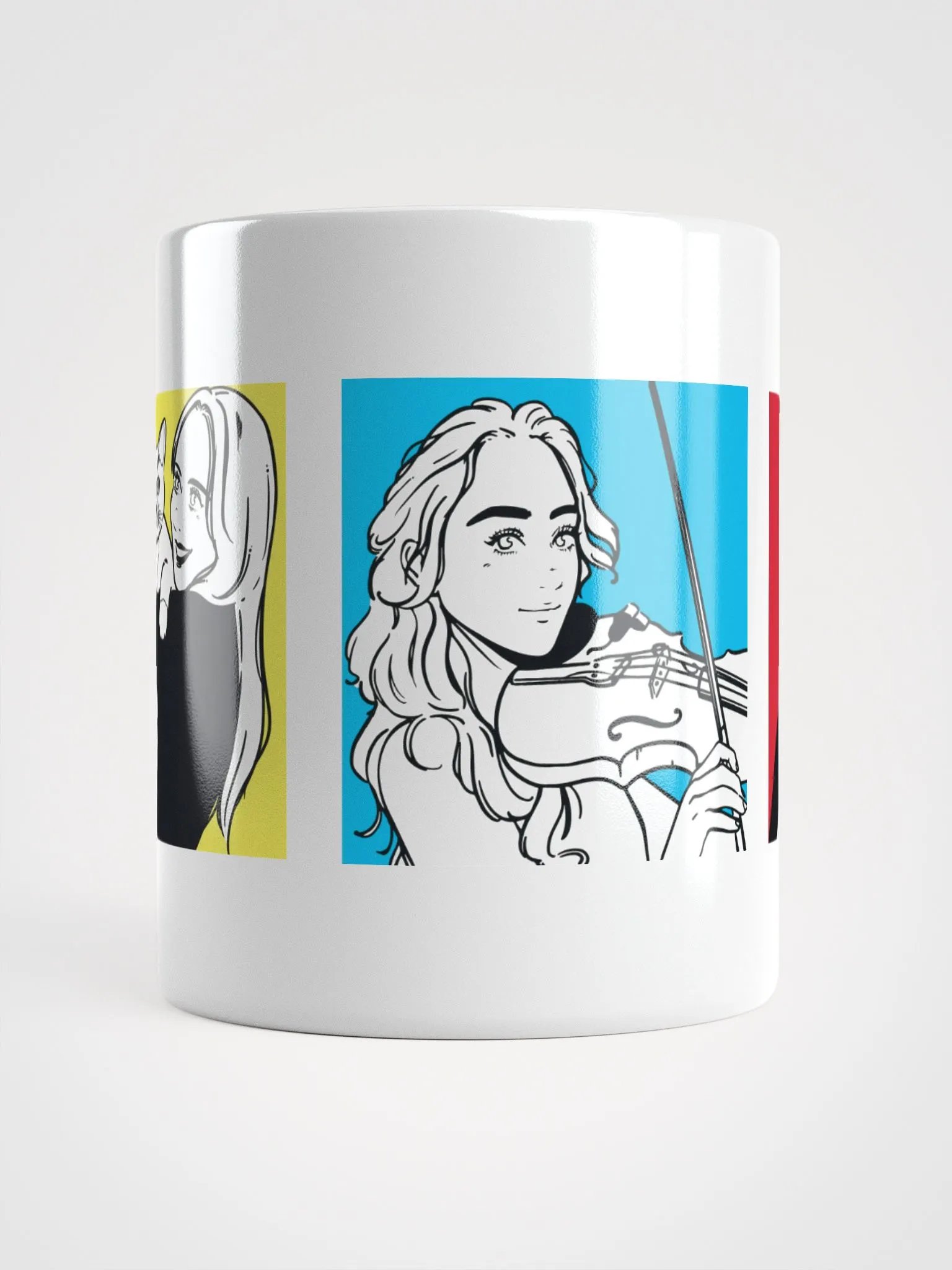 White 3 Panel Mug product image (1)