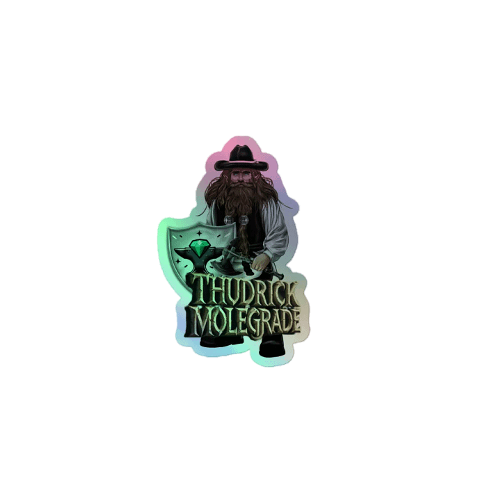 NoobsPodcast Thudrick Molegrade Holographic Sticker product image (1)