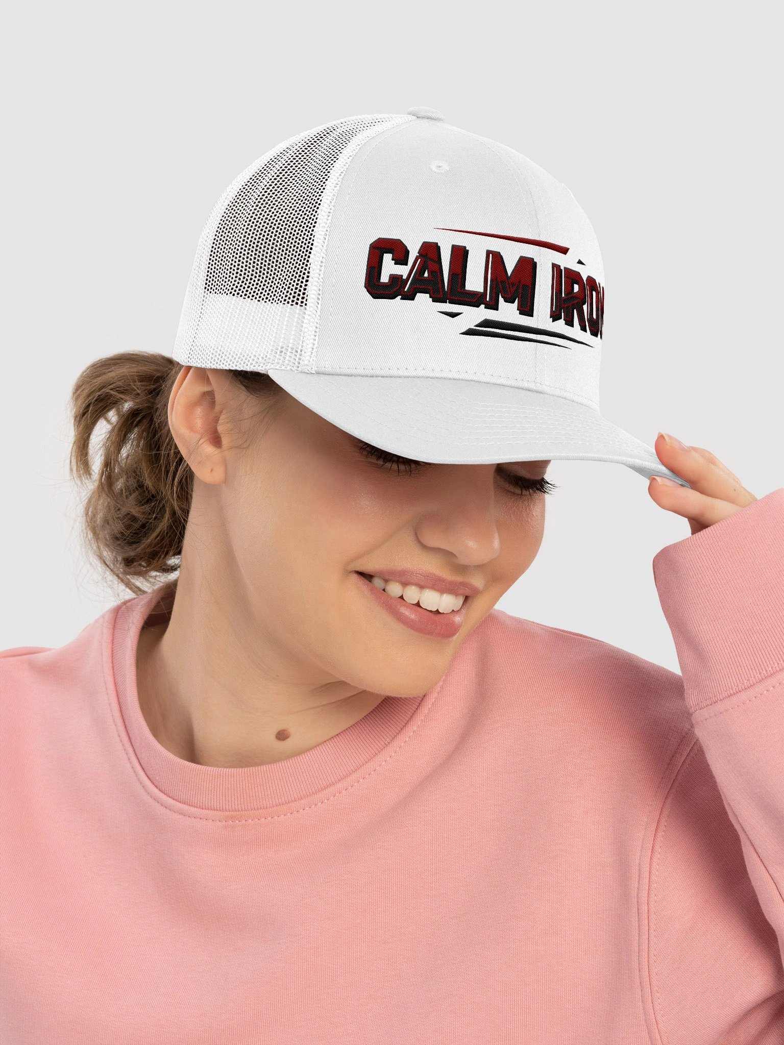 Calm Iron — White Trucker Cap product image (5)
