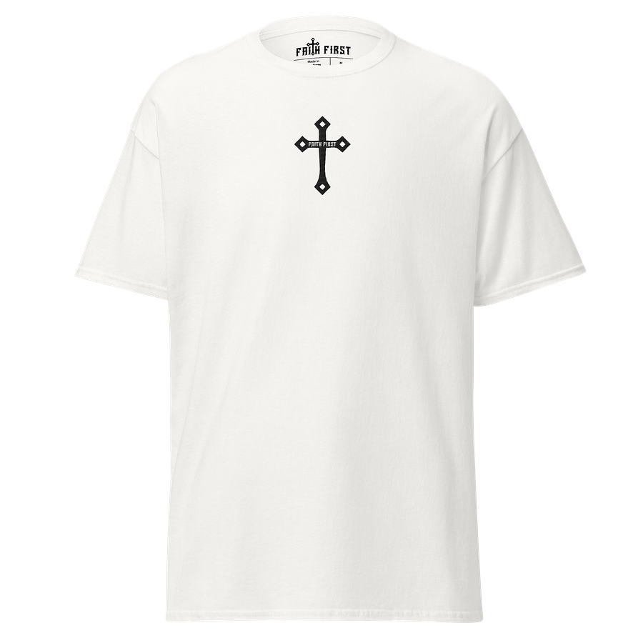 Cross Unisex T-Shirt – Embroidered product image (1)