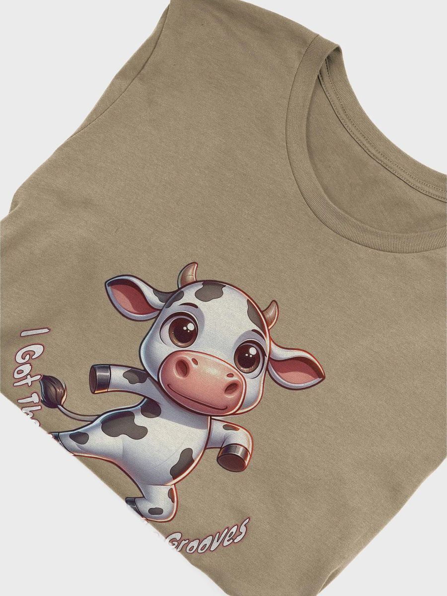 Adorable Dancing Cow T-Shirt - 'I Got The Mooves & The Grooves' Cute Cartoon Design product image (34)