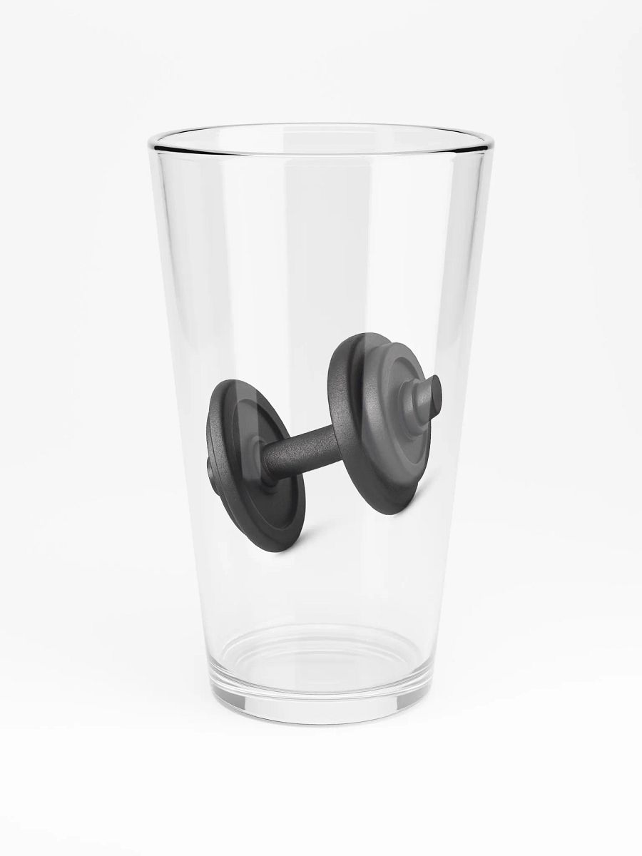 Black Dumbbell Pint Glass product image (3)